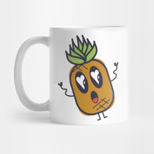 Kawaii Lovestruck Pineapple Mug